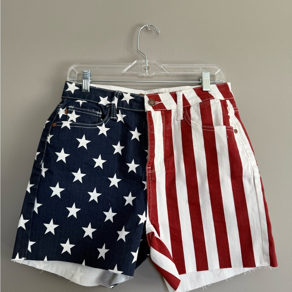 Judy Blue Patriotic Denim Shorts